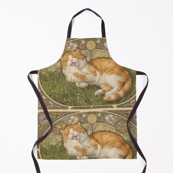 Item preview, Afternoon Cat-vintage elegance with calming natural tones designed and sold by ArtiJOY Imprinta.