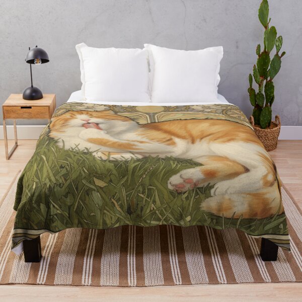 Item preview, Afternoon Cat-vintage elegance with calming natural tones designed and sold by ArtiJOY Imprinta.
