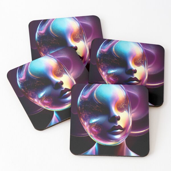 Item preview, Glassmorph Woman In A Bubble designed and sold by CharlottePlaceArt.