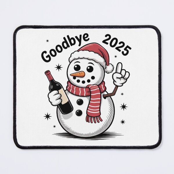 Item preview, Goodbye 2025 Happy New YearHello 2026 Snowman designed and sold by VladoZork.