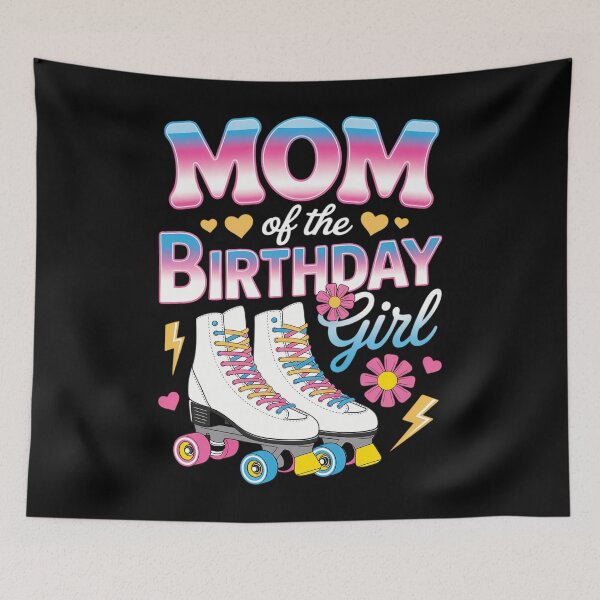 Item preview, Mom Of The Birthday Girl Rolling Skate Bday Family designed and sold by ValerieRodrigue.