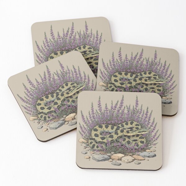 Item preview, Adder Among Heather and Rocks Artwork designed and sold by BirdsnStuff.