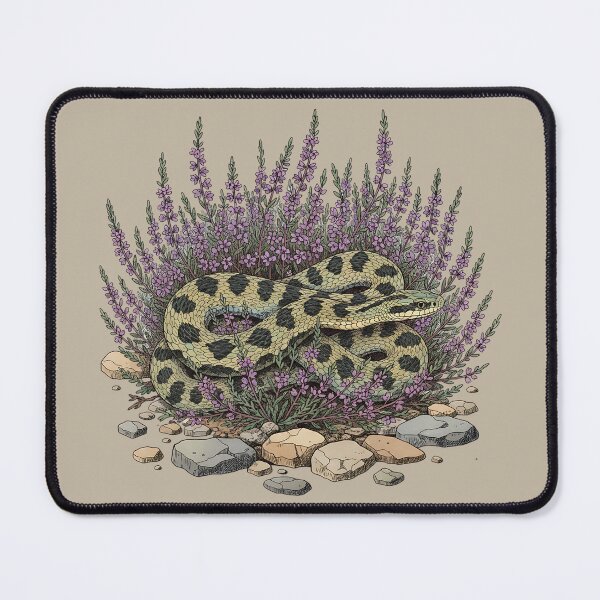 Item preview, Adder Among Heather and Rocks Artwork designed and sold by BirdsnStuff.