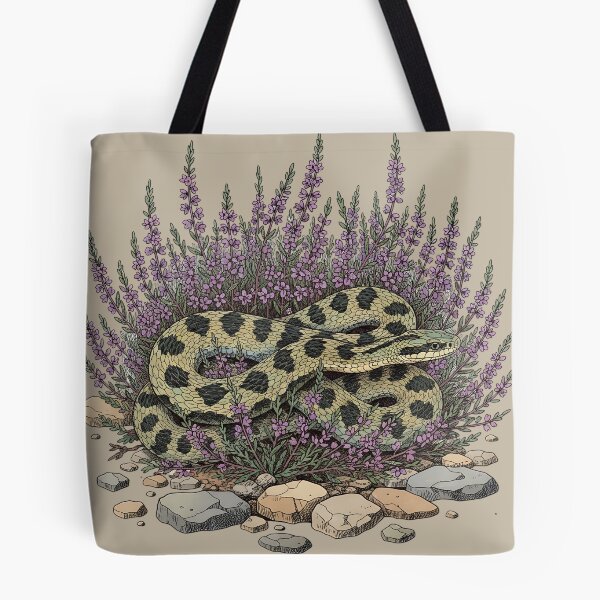 Item preview, Adder Among Heather and Rocks Artwork designed and sold by BirdsnStuff.