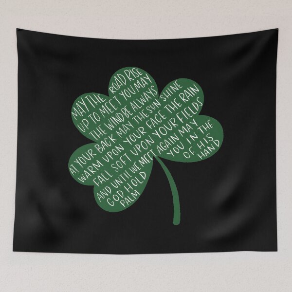 Item preview, Irish Blessing Clover Quote designed and sold by RobertFJr.