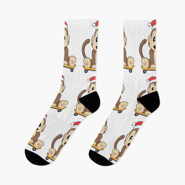 Artikelvorschau, Affe Weihnachten Skateboard entworfen und verkauft von Snabdesign84.