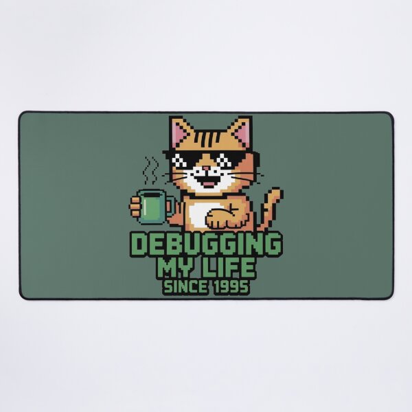 Item preview, Retro geeky cat designed and sold by Neural-canvas.