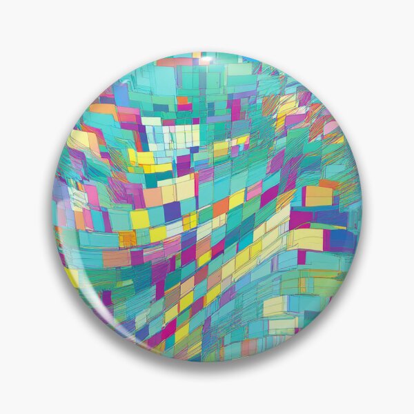 Item preview, Glitch Noise Chaos Multicolored Art designed and sold by CharlottePlaceArt.