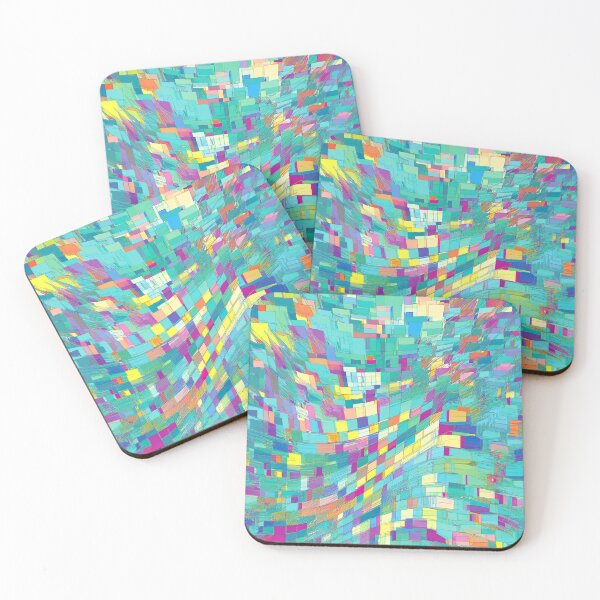 Item preview, Glitch Noise Chaos Multicolored Art designed and sold by CharlottePlaceArt.