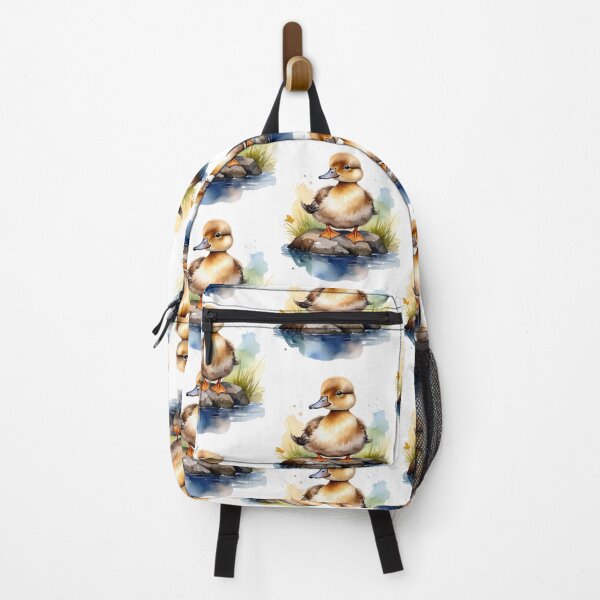 Item preview, Cute brown duck sitting on the shore designed and sold by LiskoDesign.