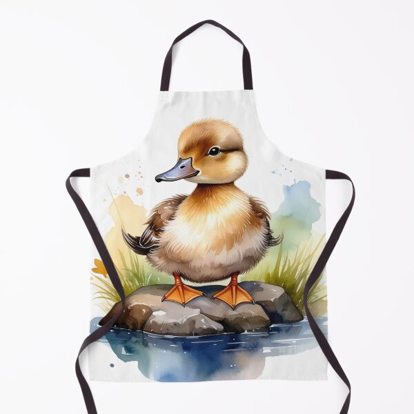 Item preview, Cute brown duck sitting on the shore designed and sold by LiskoDesign.