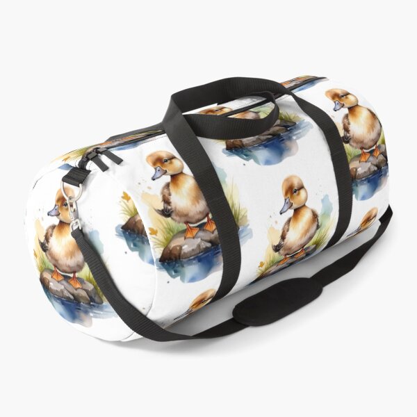Item preview, Cute brown duck sitting on the shore designed and sold by LiskoDesign.