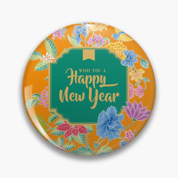 Item preview, Happy New Year Greeting with Batik Bouquet designed and sold by YoungLWorkshop.