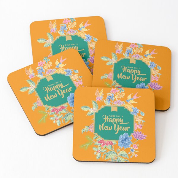 Item preview, Happy New Year Greeting with Batik Bouquet designed and sold by YoungLWorkshop.