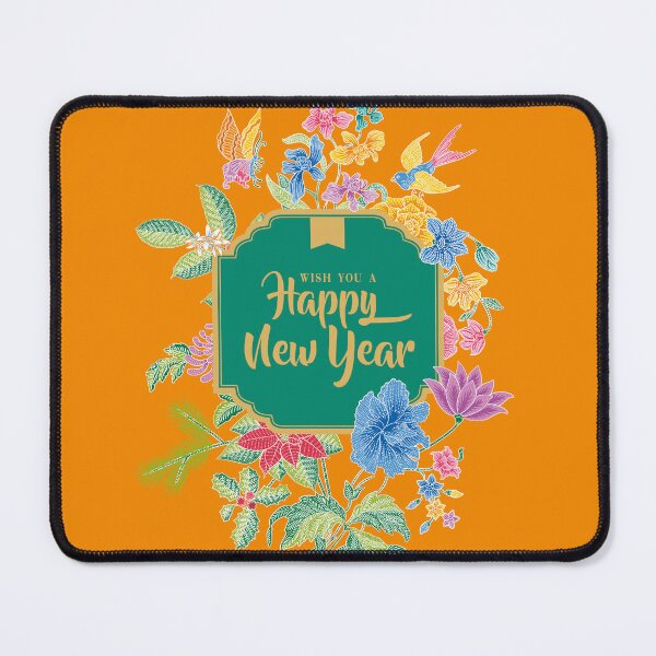 Item preview, Happy New Year Greeting with Batik Bouquet designed and sold by YoungLWorkshop.