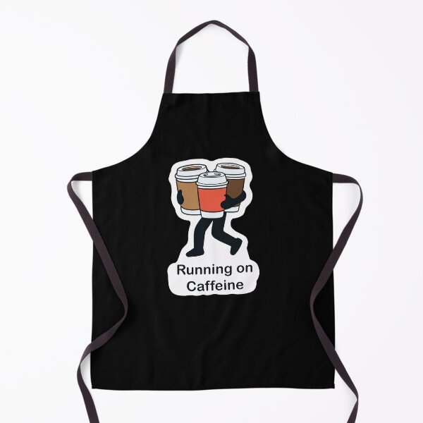 Item preview, Running on Caffeine — Minimalist Coffee Lover Design designed and sold by SleekLineSketches.