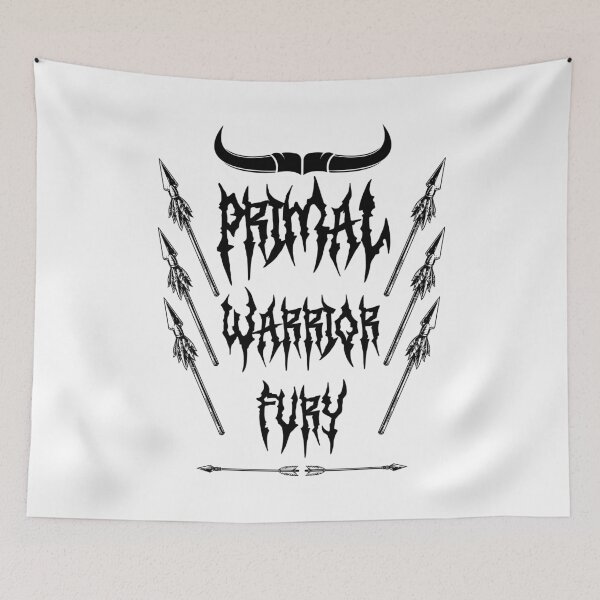 Item preview, Primal Warrior Fury – Tribal Gym Beast Design - Black Logo designed and sold by Gary-Shop.