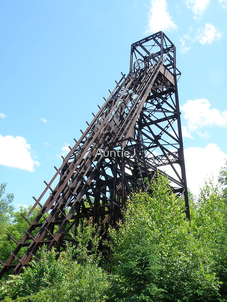 "Plummer Mine Headframe" by AuntieJ Redbubble