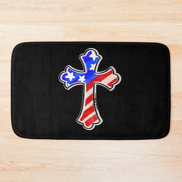 Item preview, Patriotic Cross Red White and Blue designed and sold by RobertFJr.