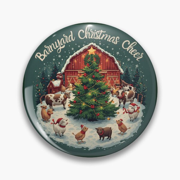 Artikelvorschau, Weihnachtlicher Bauernhof mit Nutztieren entworfen und verkauft von Heavens Light.