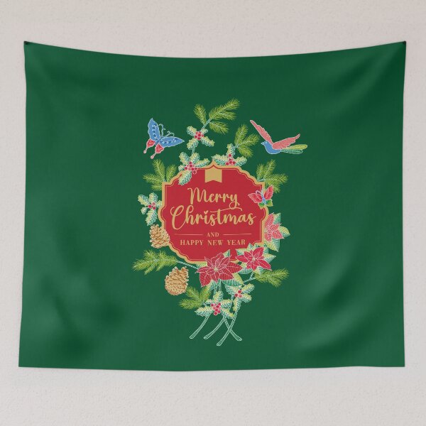Item preview, Christmas Greeting with Batik Pattern designed and sold by YoungLWorkshop.