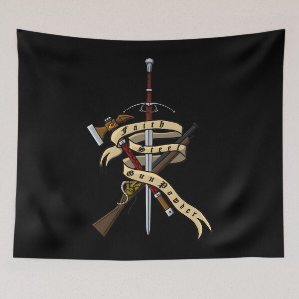 Item preview, Faith Steel and Gunpowder Western Motto designed and sold by RobertFJr.