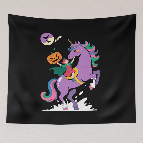 Item preview, Unicorn Halloween Headless Horseman Pumpkin Head  designed and sold by GGrizeldaRivas.