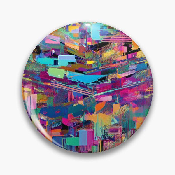 Item preview, Glitch Surreal Chaos Multicolored Art designed and sold by CharlottePlaceArt.