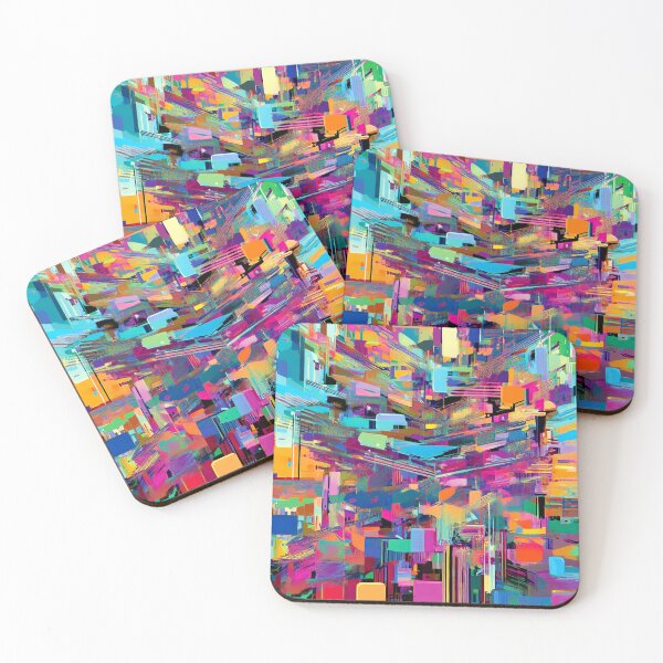 Item preview, Glitch Surreal Chaos Multicolored Art designed and sold by CharlottePlaceArt.