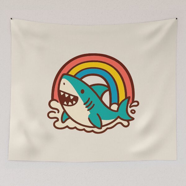 Item preview, Cute Rainbow Shark designed and sold by thepicassoUA.