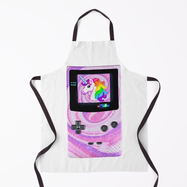 Item preview, Classic PINK GLITTER UNICORN RETRO Handheld Gaming Console designed and sold by WHITE FLAME PRINTS.