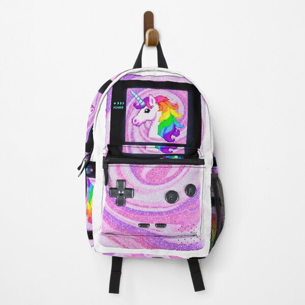 Item preview, Classic PINK GLITTER UNICORN RETRO Handheld Gaming Console designed and sold by WHITE FLAME PRINTS.