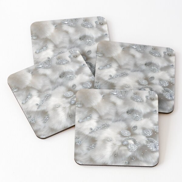Item preview, Scattered Diamonds On White Fur designed and sold by Demetria Matthews.