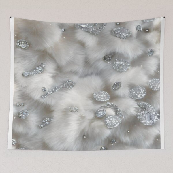 Item preview, Scattered Diamonds On White Fur designed and sold by Demetria Matthews.