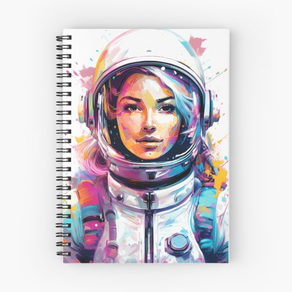 Item preview, Astronaut Woman Cyberpunk Glitch Art designed and sold by CharlottePlaceArt.