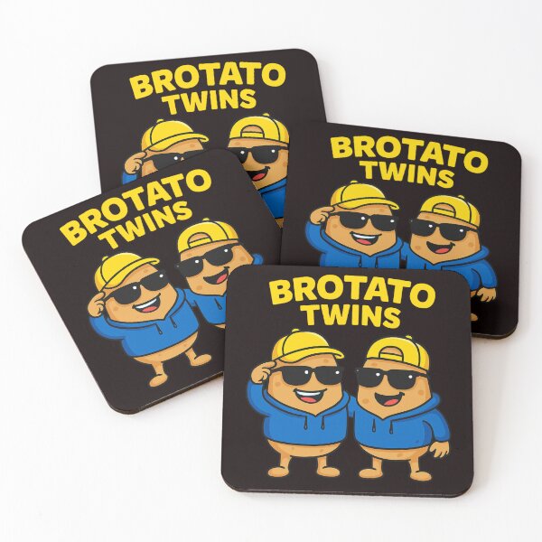 Item preview, BroTato Twins – Funny Matching Potatoes Design for Brothers & Friends designed and sold by FrameFlow.