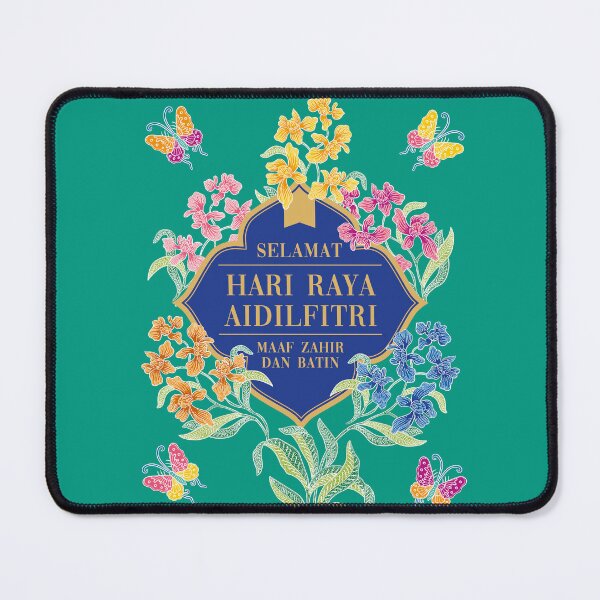 Item preview, Eid Al-Fitr Greeting with Batik Orchid designed and sold by YoungLWorkshop.