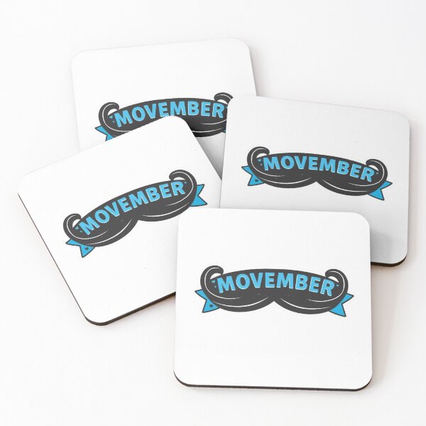 Item preview, Movember Mustache Sticker – Men’s Health Awareness Design | Blue Ribbon Movember Art designed and sold by ZACKLAB.