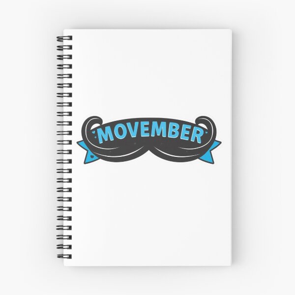 Item preview, Movember Mustache Sticker – Men’s Health Awareness Design | Blue Ribbon Movember Art designed and sold by ZACKLAB.