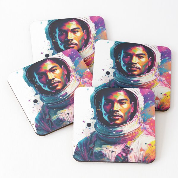 Item preview, Astronaut Man Cyberpunk Glitch Art designed and sold by CharlottePlaceArt.