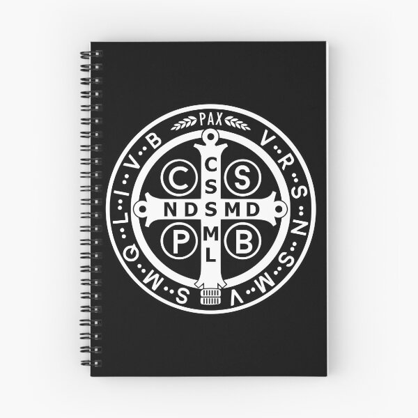 Item preview, Saint Benedict Medal Black and White designed and sold by MariaQHernandez.