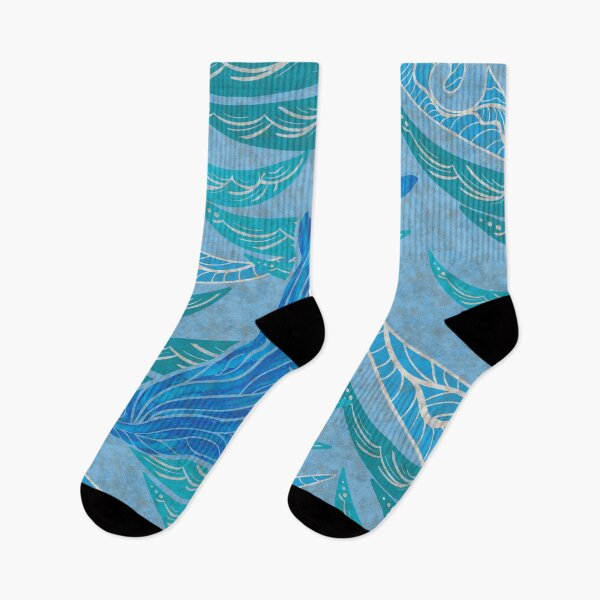 Item preview, Watercolor Whale Dive Ocean Beauty  designed and sold by sunnthreads.