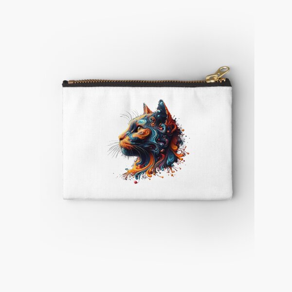Item preview, colorful splash art cat designed and sold by BeAr-tist.