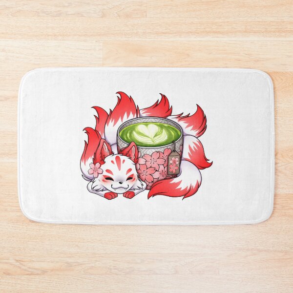 Item preview, Matcha Kitsune – Cherry Blossom Tea Spirit designed and sold by GasVille.