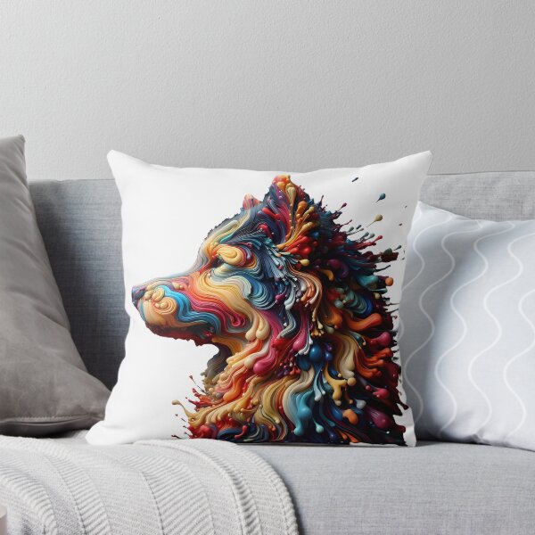 Item preview, dog colorful splash art designed and sold by BeAr-tist.