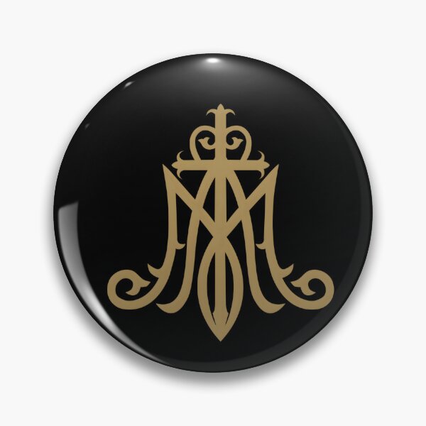 Item preview, Ave Maria Monogram Virgin Mary Emblem designed and sold by MariaQHernandez.