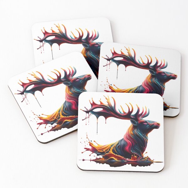 Item preview, Deer colorful splash art designed and sold by BeAr-tist.