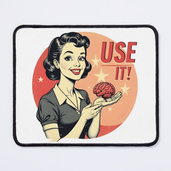 Item preview, "USE IT!" Retro Motivational Pin-Up Art designed and sold by elshan1991.