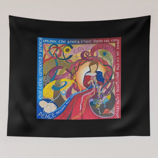 Item preview, Our Lady Undoer of Knots Marian Devotion Art designed and sold by MariaQHernandez.