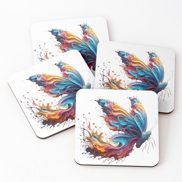 Item preview, butterfly colorful splash art designed and sold by BeAr-tist.